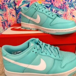 Nike Dunks Low, Brand new in box. Boys size 6.5 in Emerald Rise